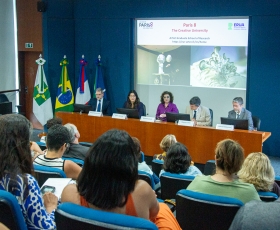 UnB recepciona delegação da Université Paris 8. 19/11/2025. foto: Anastácia Vaz/Secom UnB